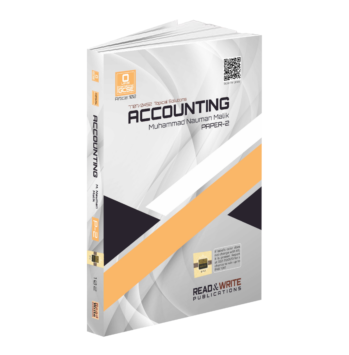 102 Accounting O Level/IGCSE Paper 2 Topical Worked Solutions