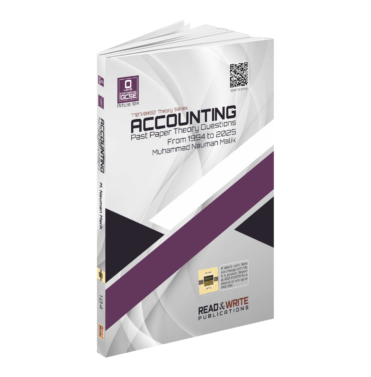104 Accounting O-Level/IGCSE Past Papers Theory Questions