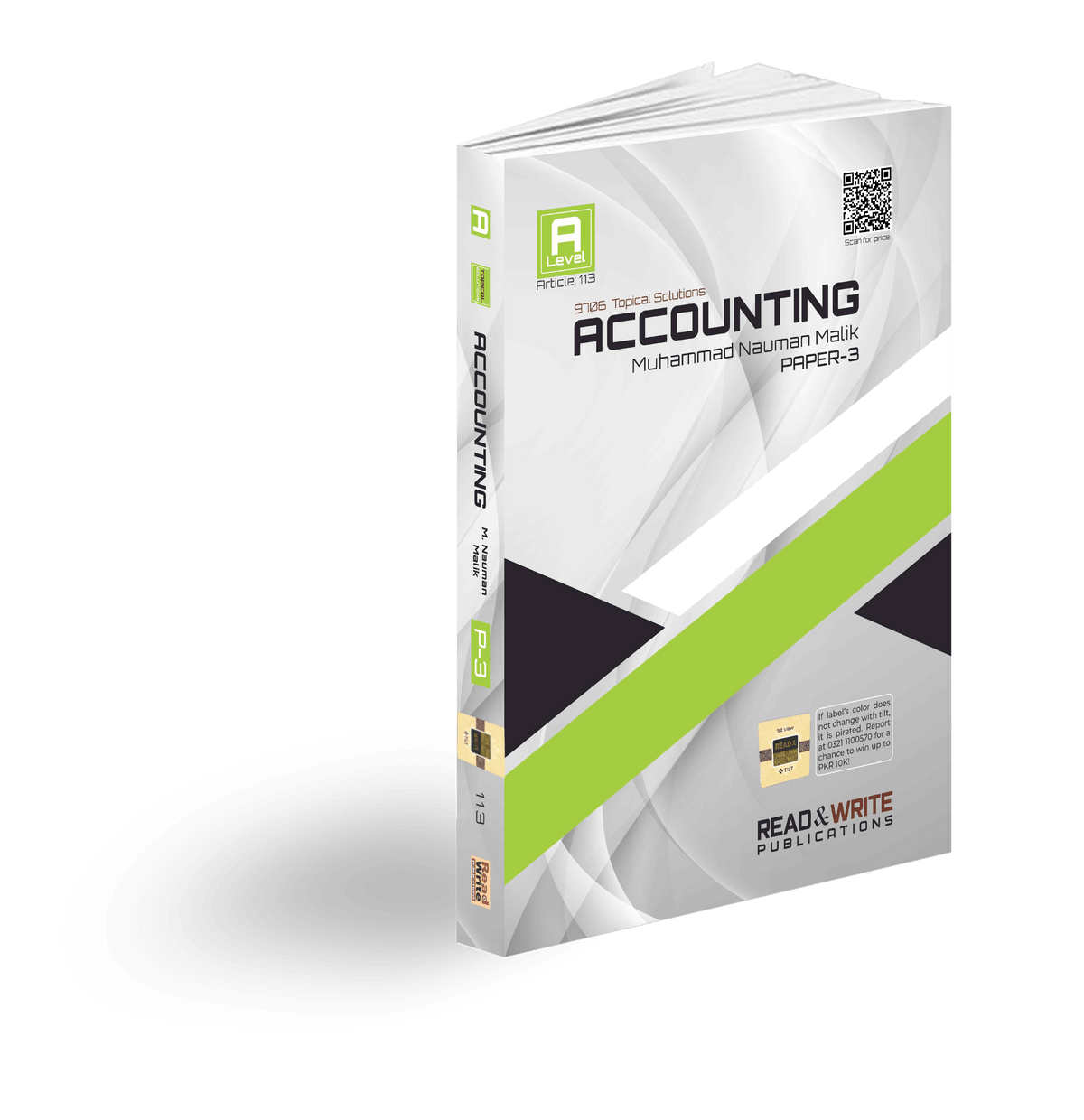 113 Accounting AS Level Paper-3 Topical Worked Solutions