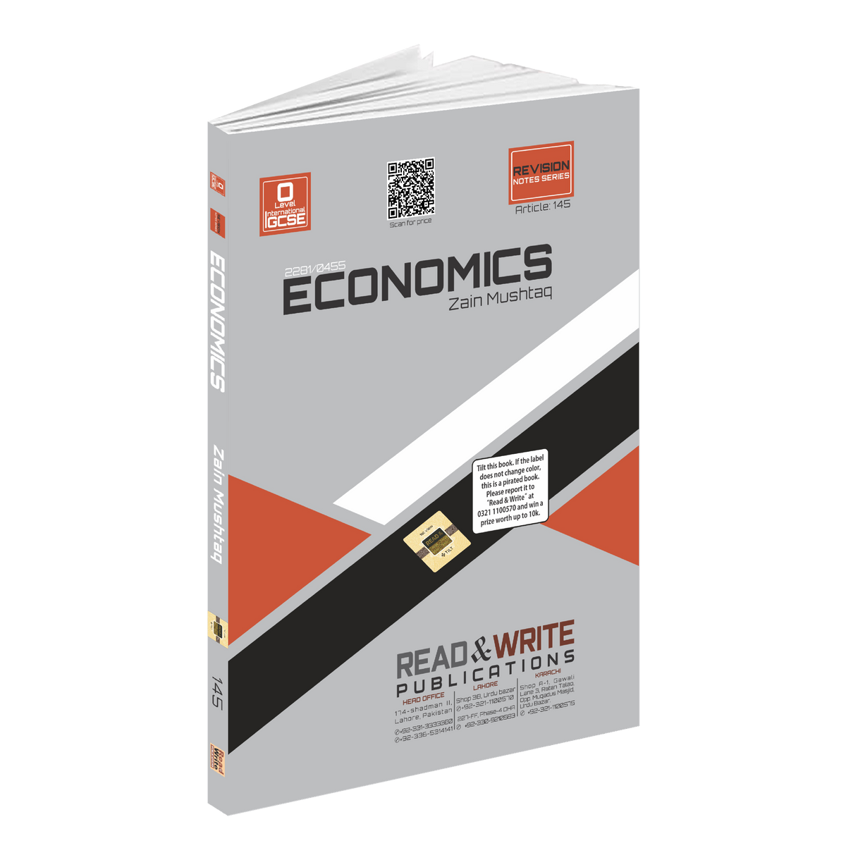 145 Economics O Level / IGCSE Revision Notes Series By Zain Mushtaq 2281/0455