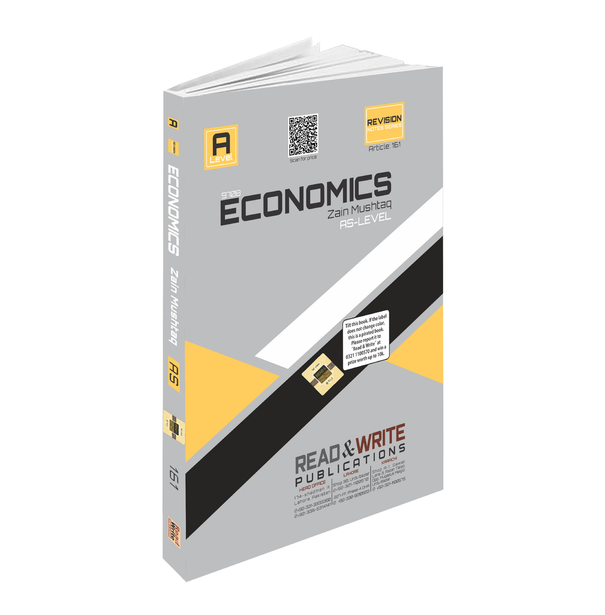 161 Economics As Level Revision Notes Series By Zain Mushtaq