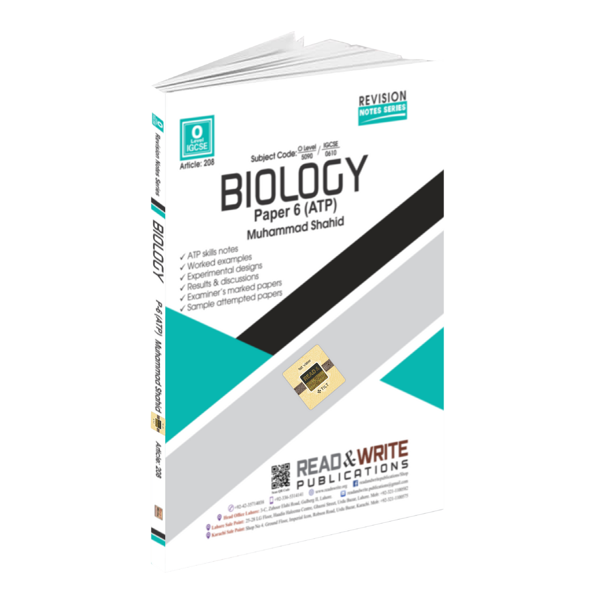 208 Biology O Level Paper 6 ATP Notes