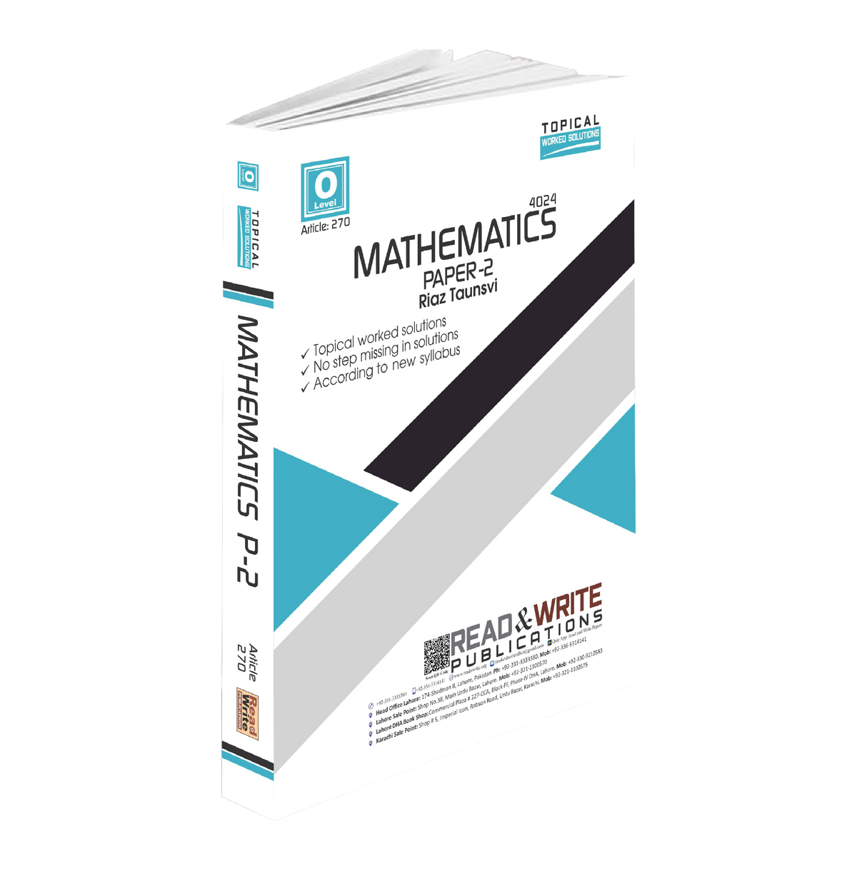 270 Math O Level Paper 2 Topical Worked Solution By Riaz Taunsvi