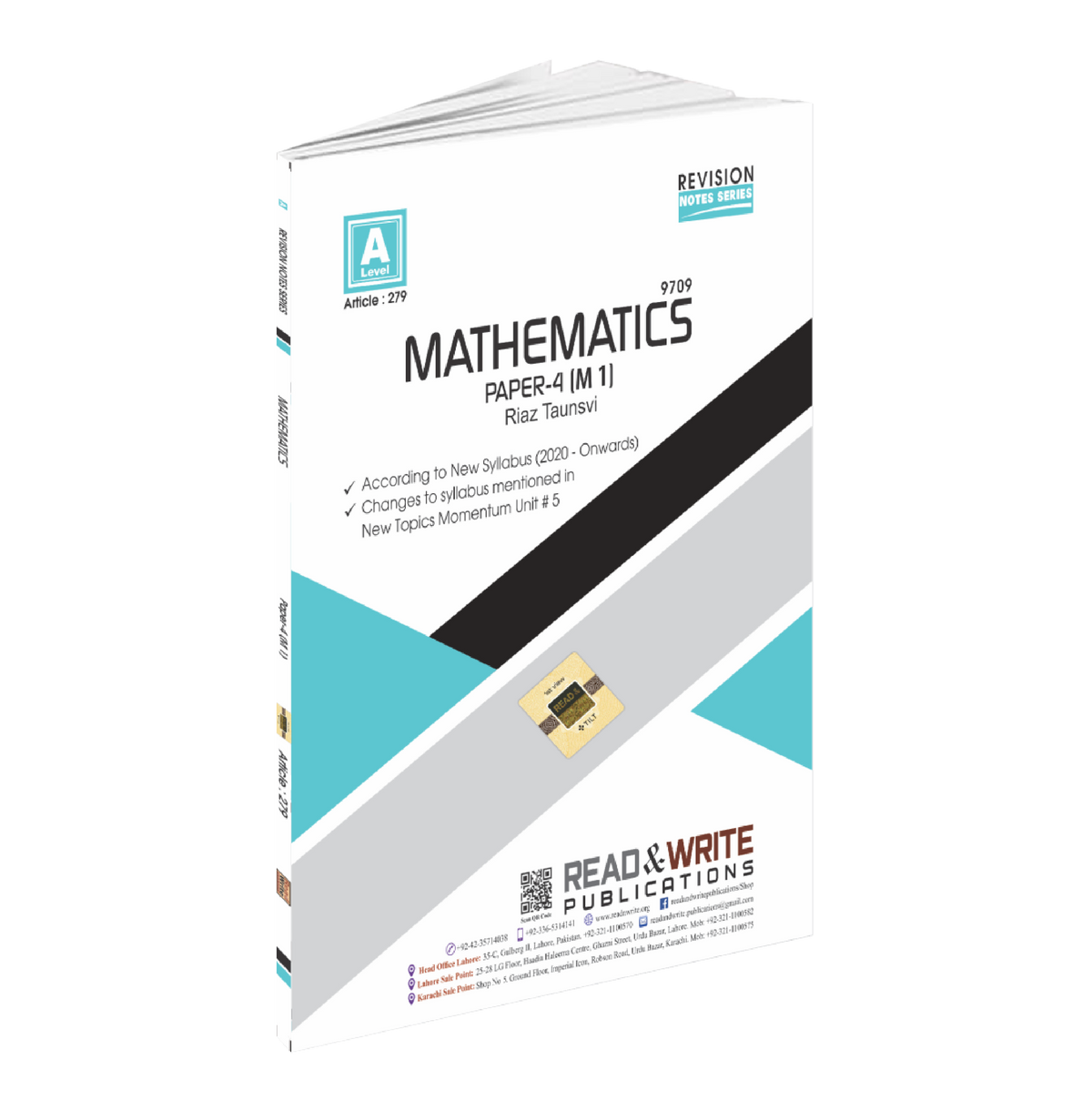 279 Mathematics A-Level Paper-4 (M1) Revision Notes By Riaz Taunsvi