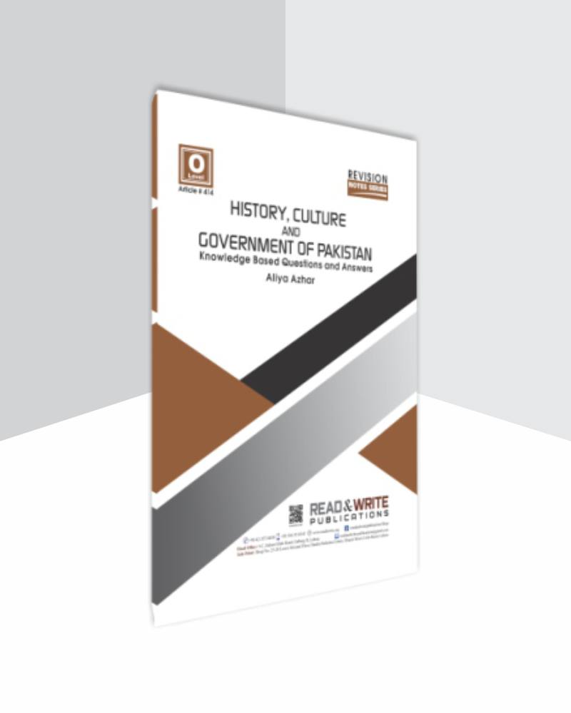 414 History Culture & Government of Pakistan O-Level/IGCSE Teacher Notes