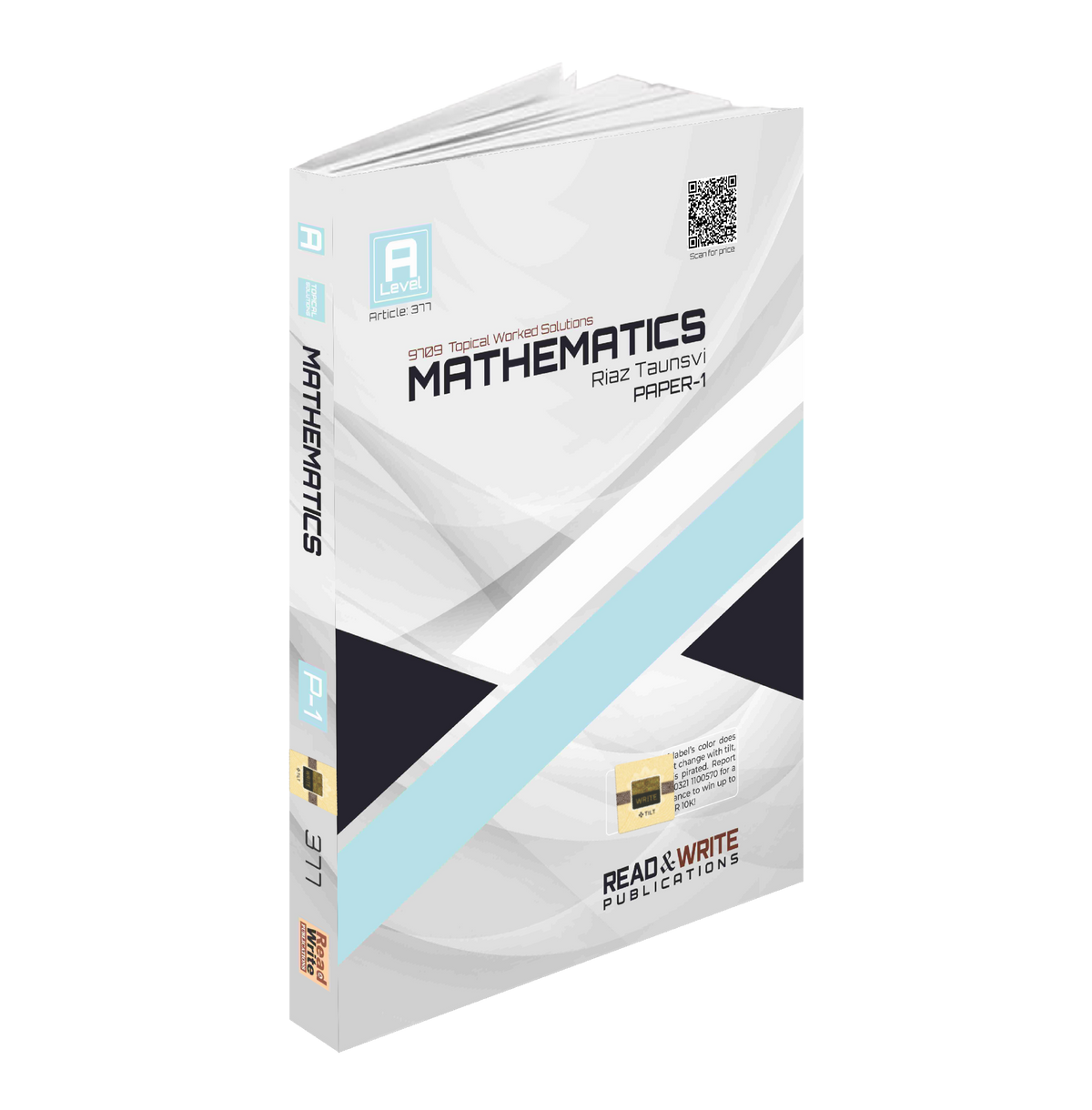 377 Mathematics A Level Paper-1 Topical Worked Solutions (Solved Past Papers)