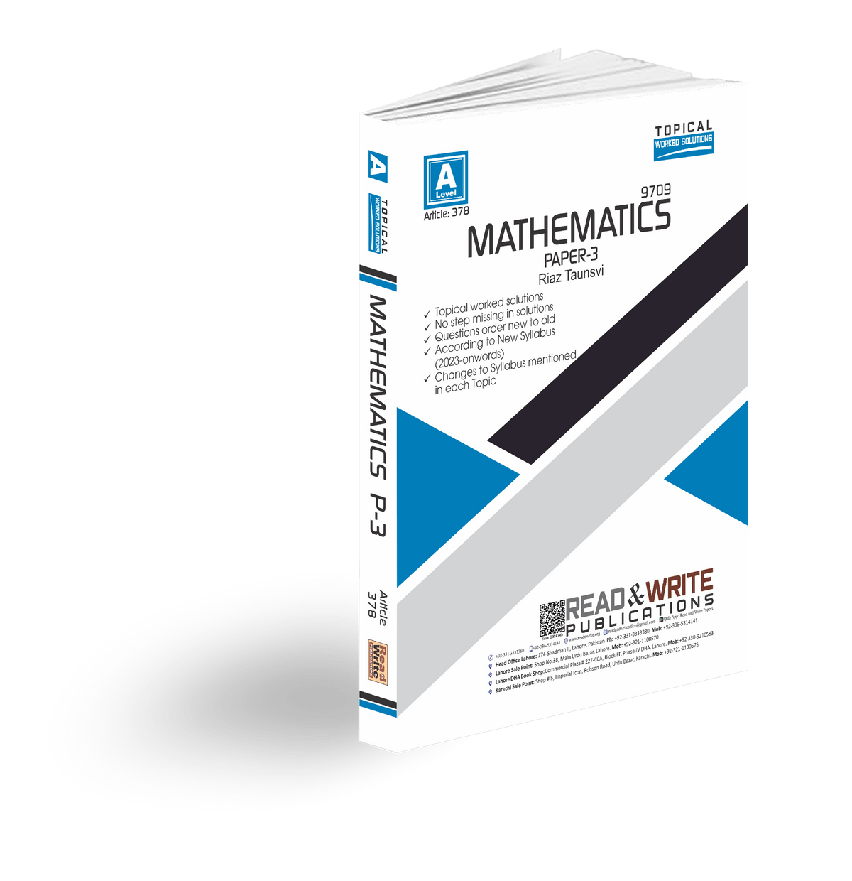 378 Mathematics A Level Paper 3 Topical Worked Solutions