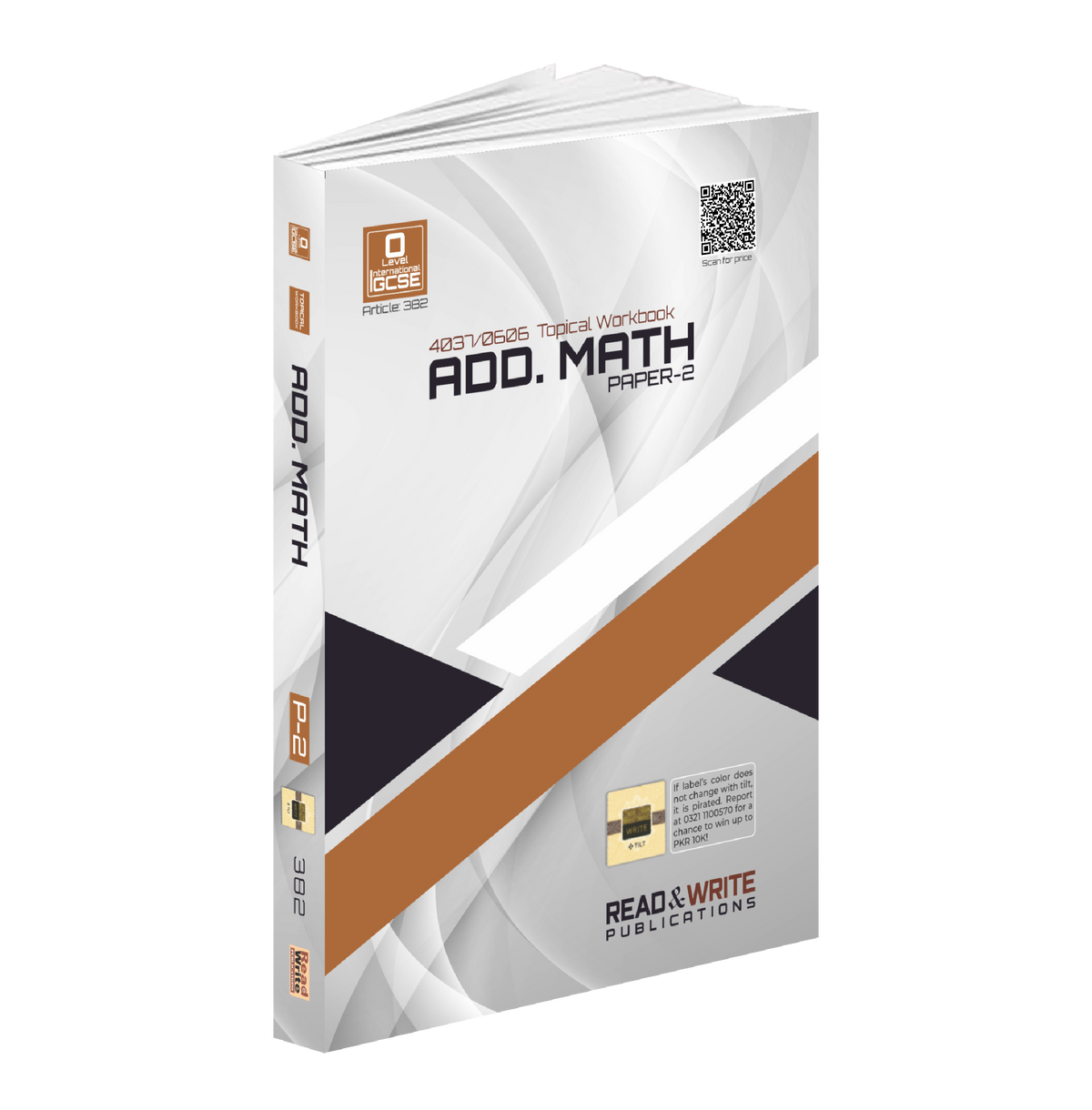 382 Add Mathematics O Level/IGCSE Paper-2 Topical Workbook By Editorial Board