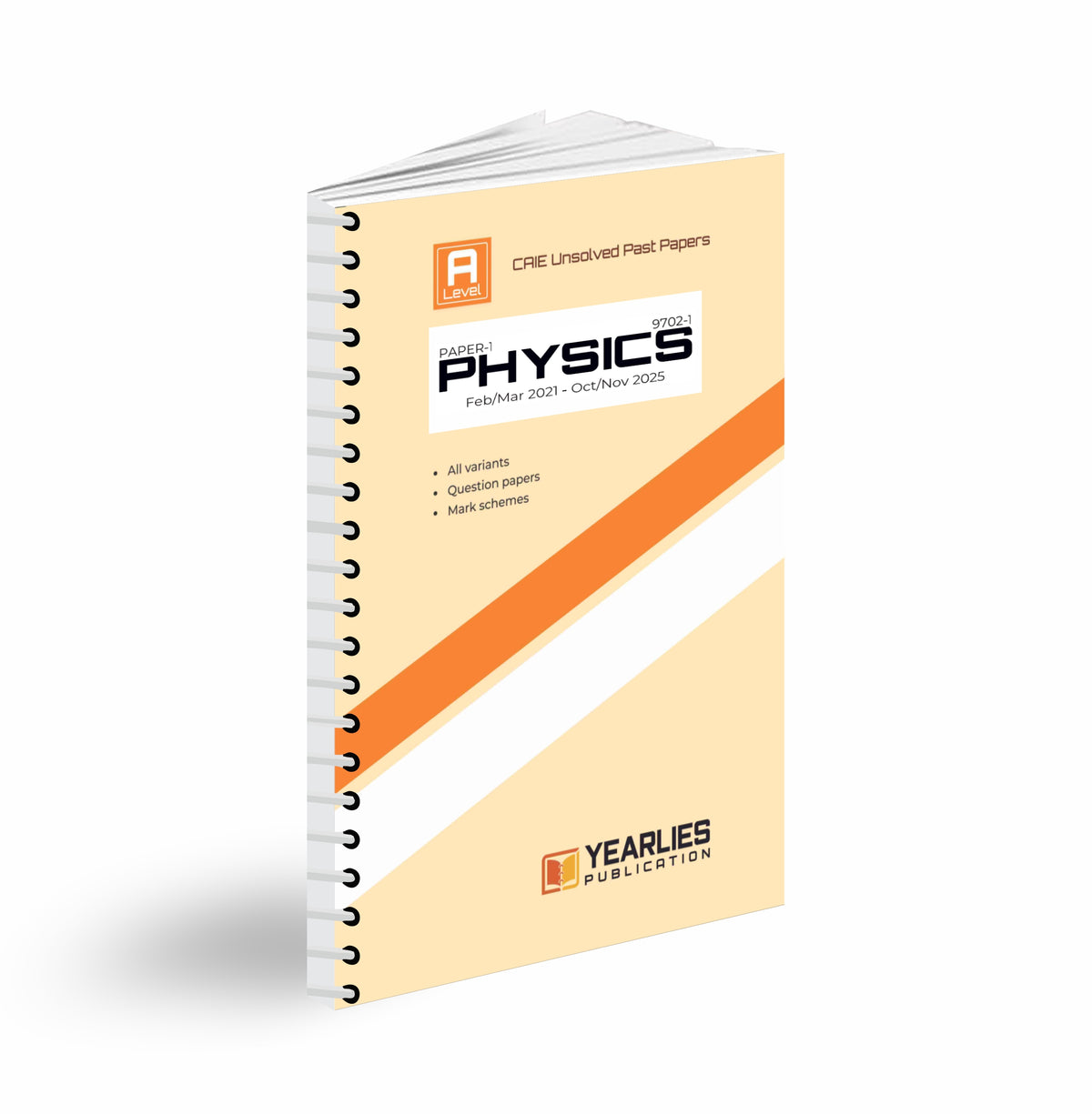 9702-1 Physics A Level Paper 1 Yearly Past Papers (MJ 2021–ON 2025)