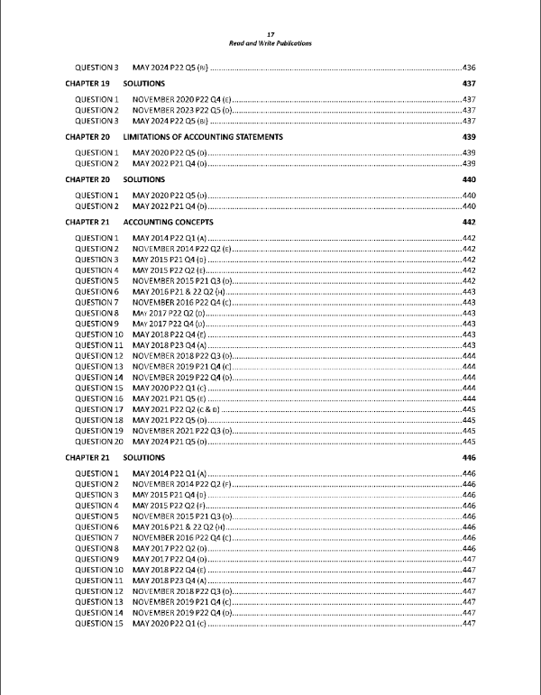102 Accounting O Level/IGCSE Paper 2 Topical Worked Solutions