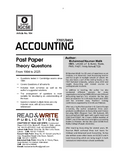 104 Accounting O-Level/IGCSE Past Papers Theory Questions