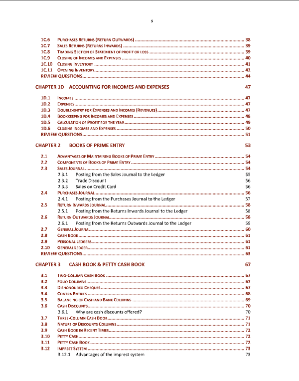 105 Accounting O Level Theory and Practice