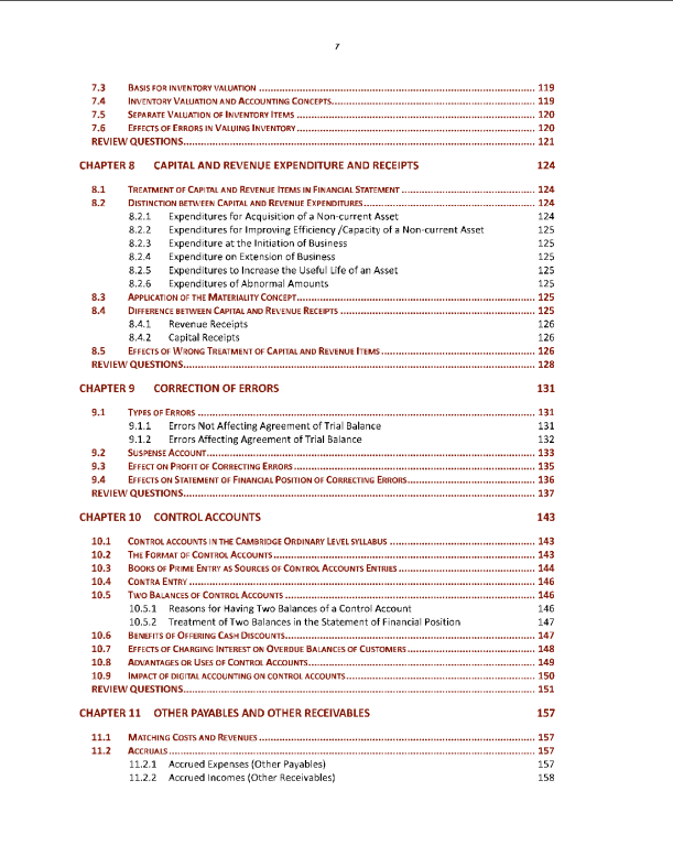 105 Accounting O Level Theory and Practice
