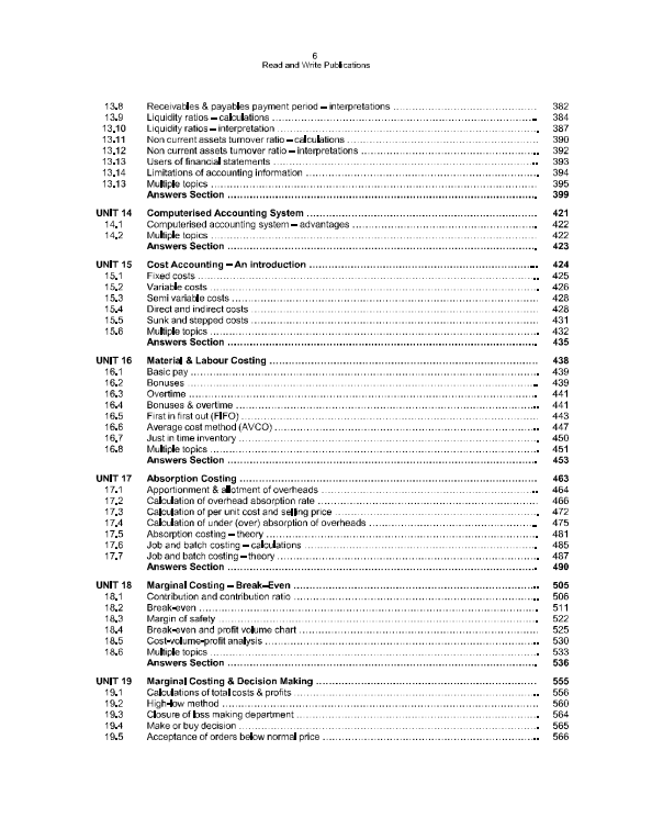 111 Accounting AS-Level MCQ's Paper-1 Topical Worked Solutions