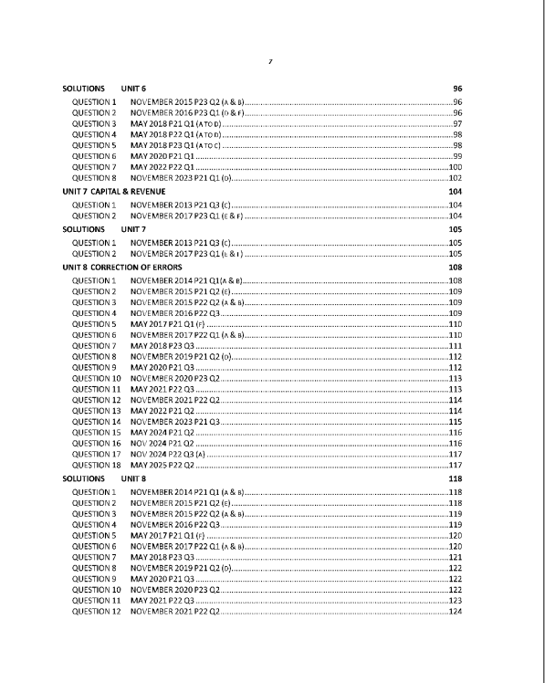 112 Accounting AS Level Paper 2 Topical Worked Solutions