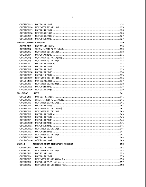 112 Accounting AS Level Paper 2 Topical Worked Solutions