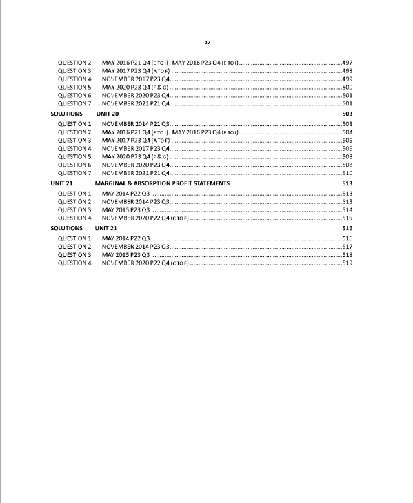 112 Accounting AS Level Paper 2 Topical Worked Solutions