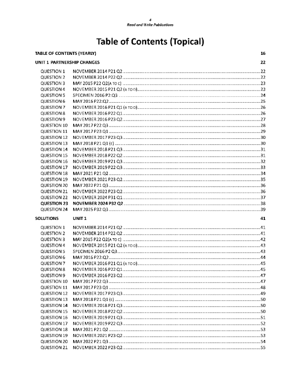 113 Accounting AS Level Paper-3 Topical Worked Solutions