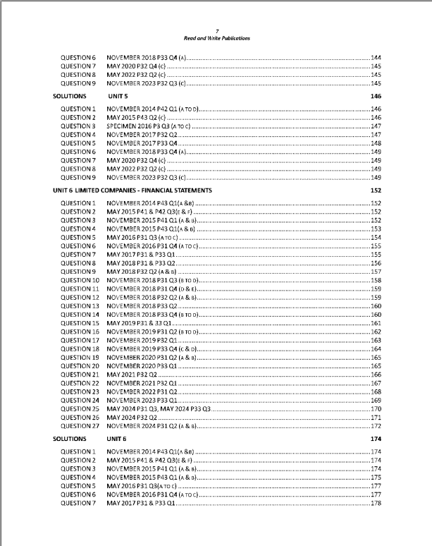 113 Accounting AS Level Paper-3 Topical Worked Solutions
