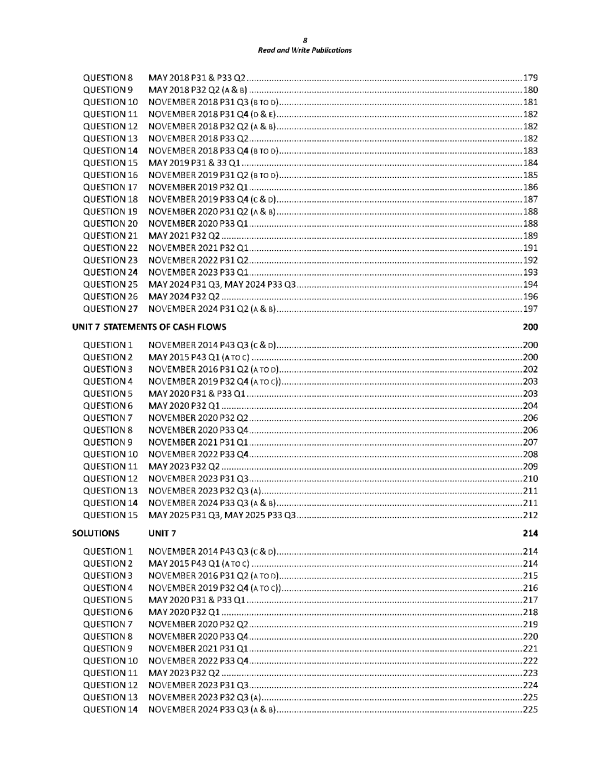 113 Accounting AS Level Paper-3 Topical Worked Solutions