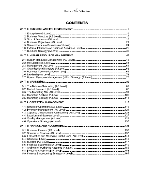 135 Business AS/A-Level Revision Notes