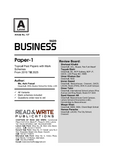 137 Business A Level Paper-1 Topical Past Papers