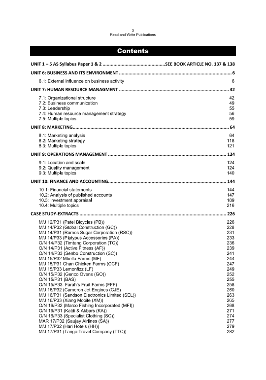 139 Business A Level Paper-3 Topical Past paper