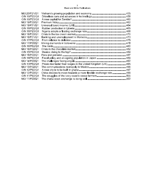 142 Economics OLevel/IGCSE Paper 2 Topical Worked Solutions By Imran Latif