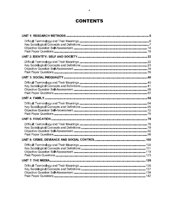 495 Sociology  O-Level/IGCSE Revision Notes Series