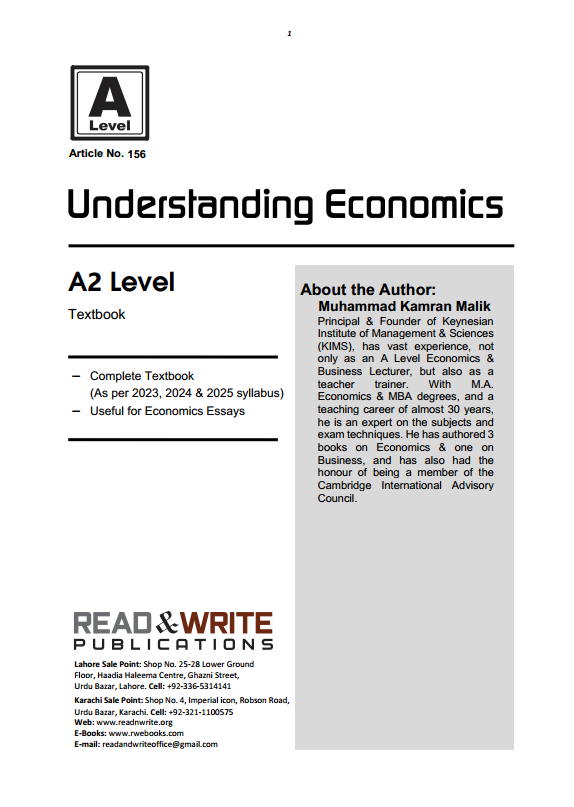 156 Understanding Economics A2 Level Book