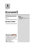 157 Micro Economics AS Level Revision Notes Series Book 1 by Imran Latif