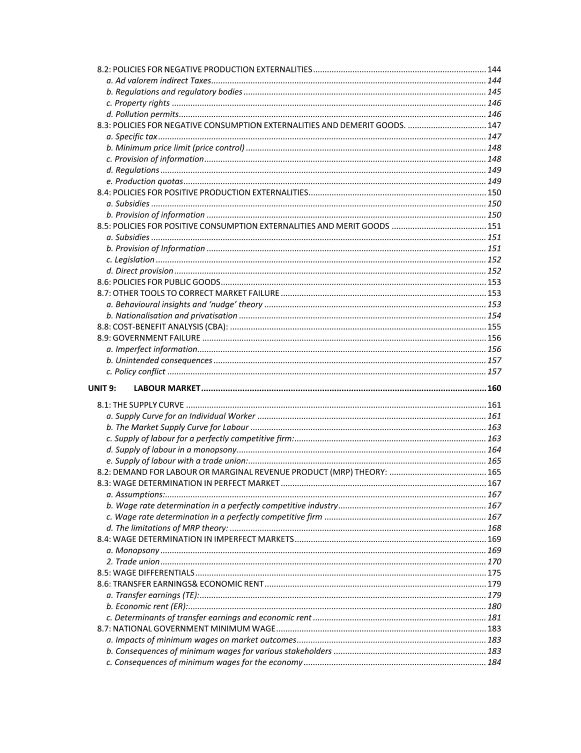 159 Micro Economics A2 Level Revision Notes Series Book 3 by Imran Latif
