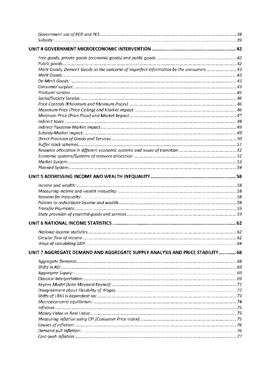 161 Economics As Level Revision Notes Series By Zain Mushtaq