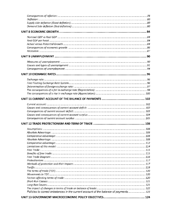 161 Economics As Level Revision Notes Series By Zain Mushtaq