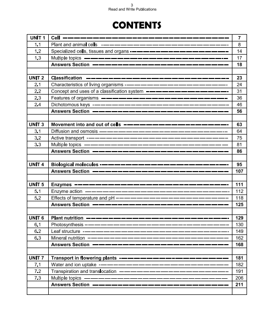 201 O Level Biology Paper 1 MCQ's Topical Worked Solutions