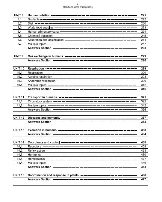 201 O Level Biology Paper 1 MCQ's Topical Worked Solutions