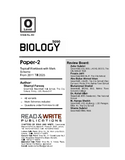 202 Biology O-Level P-2 Topical Workbook By Editorial Board