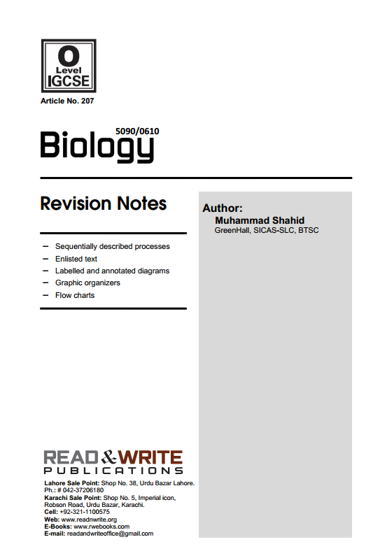 207 O Level Biology Notes