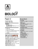 212 Biology A Level Paper 2 Topical workbook