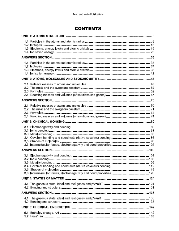 232 Chemistry A Level Paper 2 Topical Workbook with Mark Scheme