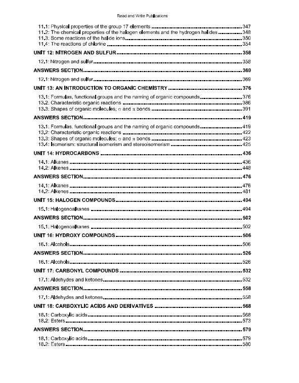 232 Chemistry A Level Paper 2 Topical Workbook with Mark Scheme