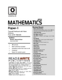 261 Mathematics O Level Paper 1 Topical Workbook