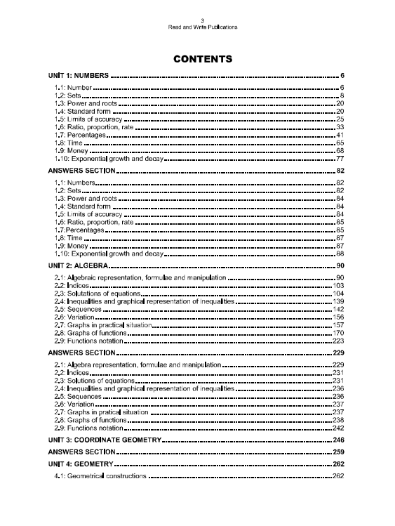 262 Mathematics O Level Paper 2 Topical Workbook