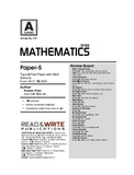 276 Mathematics A Level Paper 5 (S1) Topical past papers