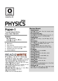 281 Physics O Level Paper 1 (MCQ's) Topical Worked Solutions