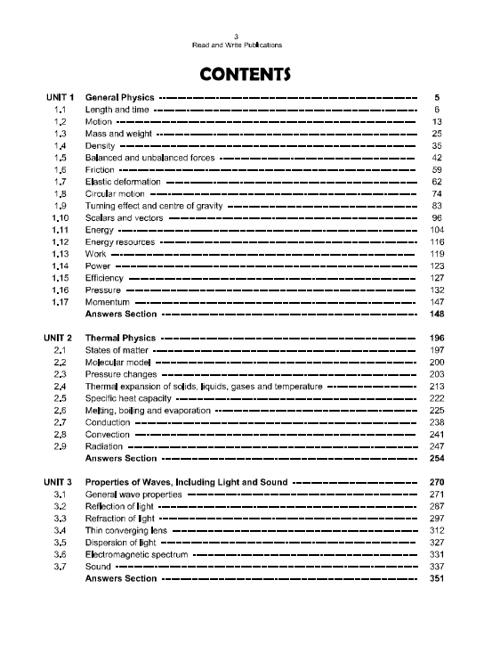 281 Physics O Level Paper 1 (MCQ's) Topical Worked Solutions