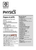 284 Physics O Level Paper 4 (ATP) Topical Work Book