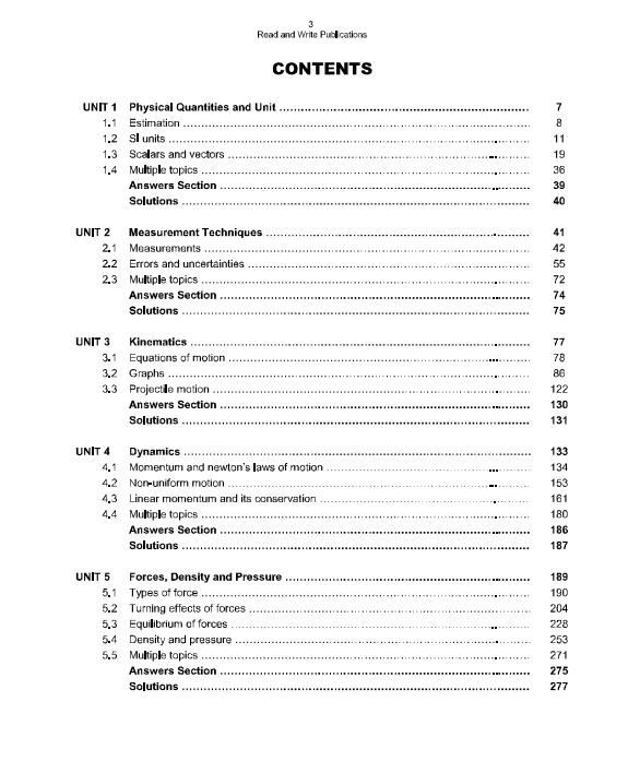 291 Physics A Level Paper-1 Classified/Topical Solved MCQs