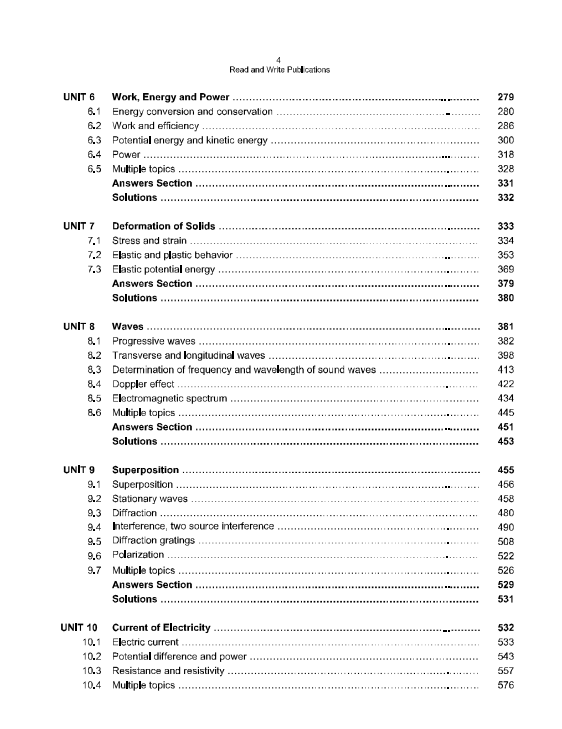 291 Physics A Level Paper-1 Classified/Topical Solved MCQs