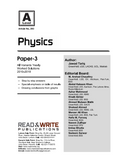 293 Physics A Level Paper 3 Yearly worked Solution